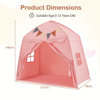 Kids Play Tent Bed Tent Extra Large with Lights for 3-12 Years Old