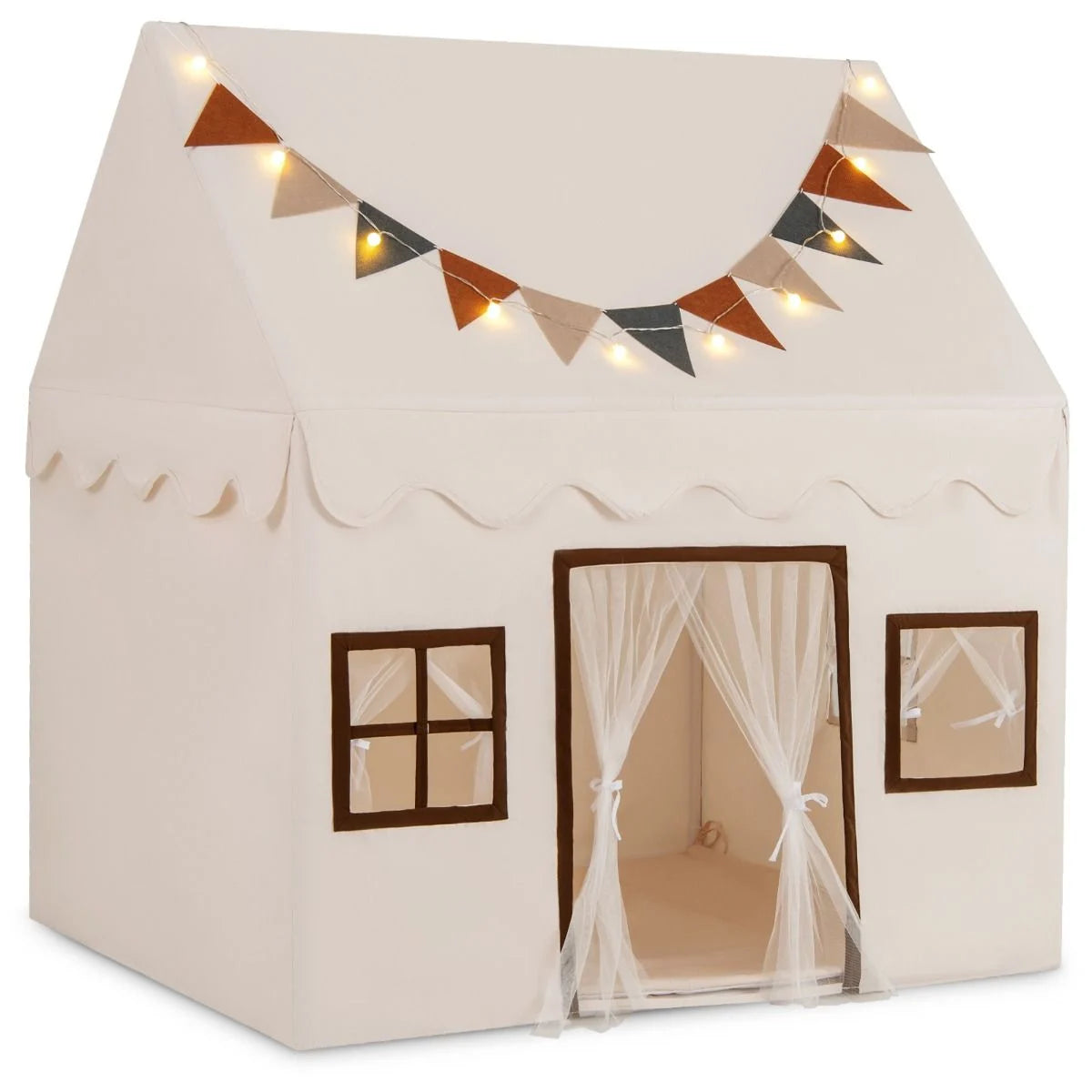 Toddler Playhouse Tent with Padded Non-Slip Mat