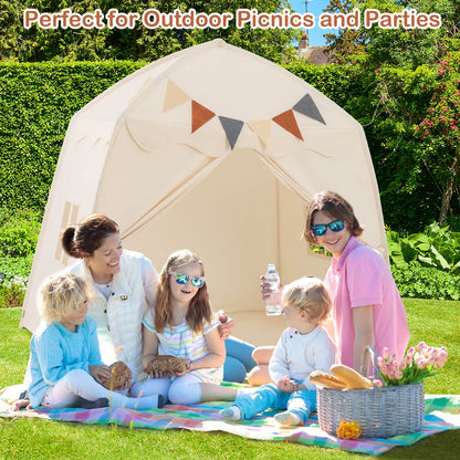 Kids Play Tent Bed Tent Extra Large with Lights for 3-12 Years Old
