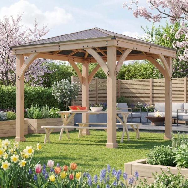 Yardistry 10ft x 10ft Meridian Series Cedar Gazebo