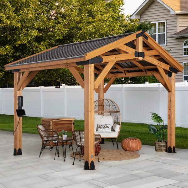 Backyard Discovery 3.6m x 3m Norwood Cedar Gazebo