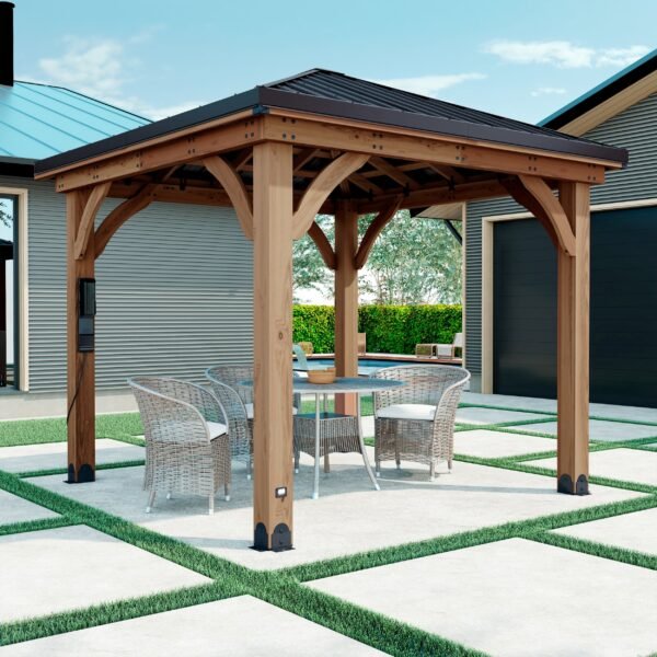 Backyard Discovery 3.1m x 3.1m Barrington Cedar Gazebo